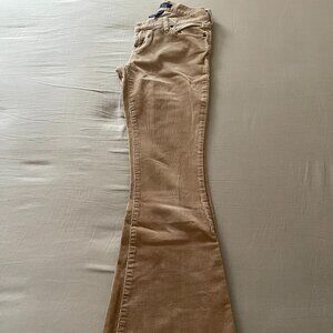 Y2K Vintage Abercrombie & Fitch Super Flare Corduroy Jeans Tan 0